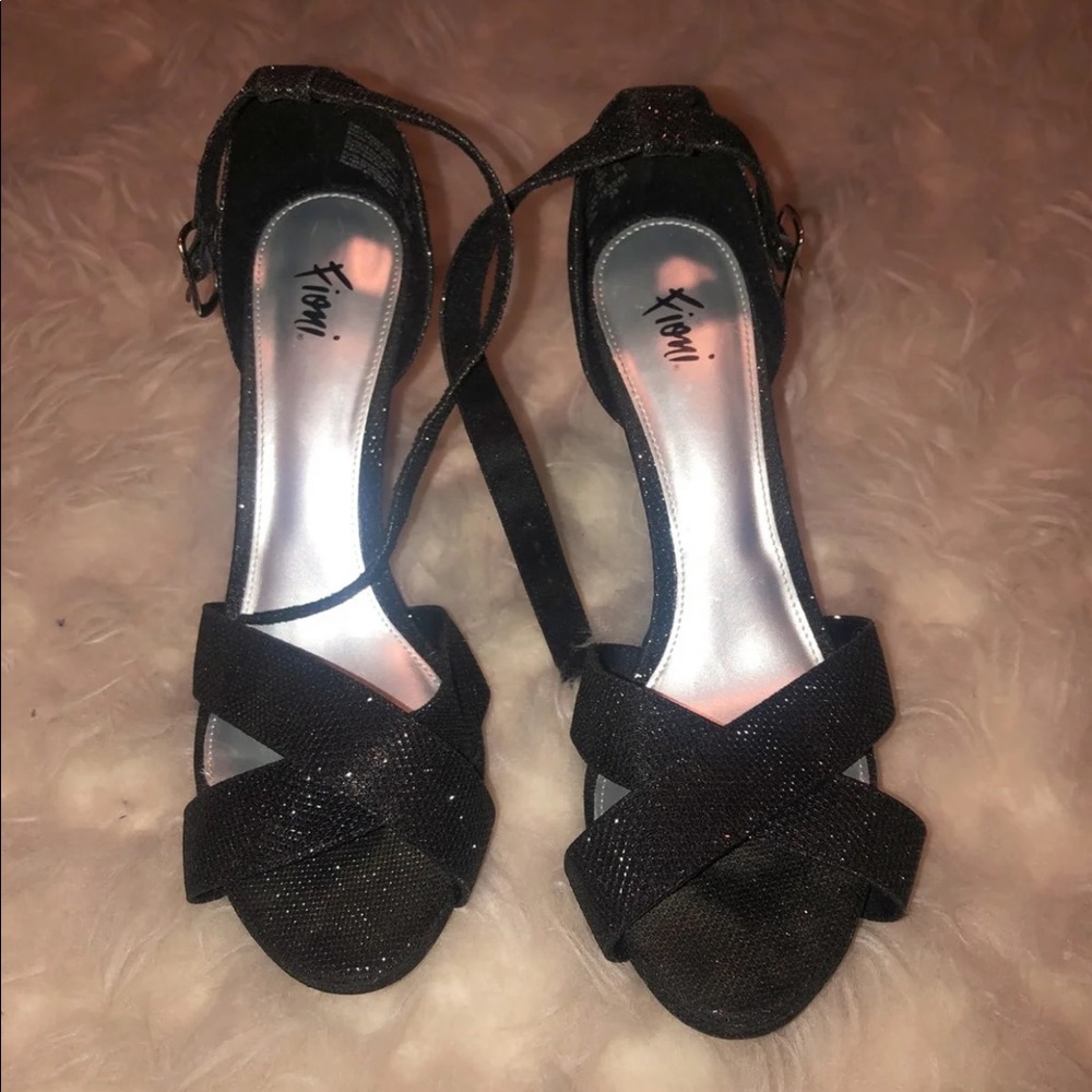 Black Sparkly Heels